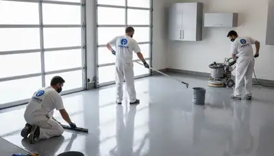 Epoxy garage floor coating by professional painters in Santa Rosa CA for durable home protection