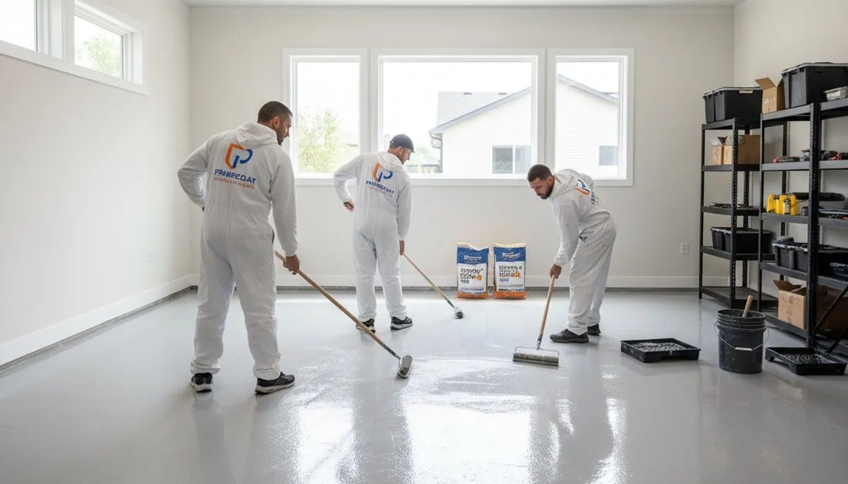 Professional epoxy garage floor coating in Santa Rosa, CA by local house-painting experts