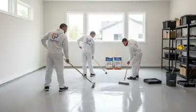 Professional epoxy garage floor coating in Santa Rosa, CA by local house-painting experts