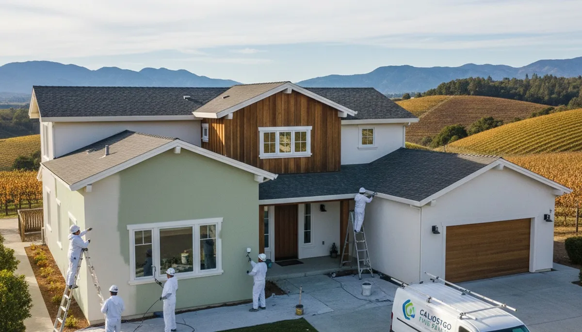 House painting service in Santa Rosa, CA for residential exterior and interior painting projects