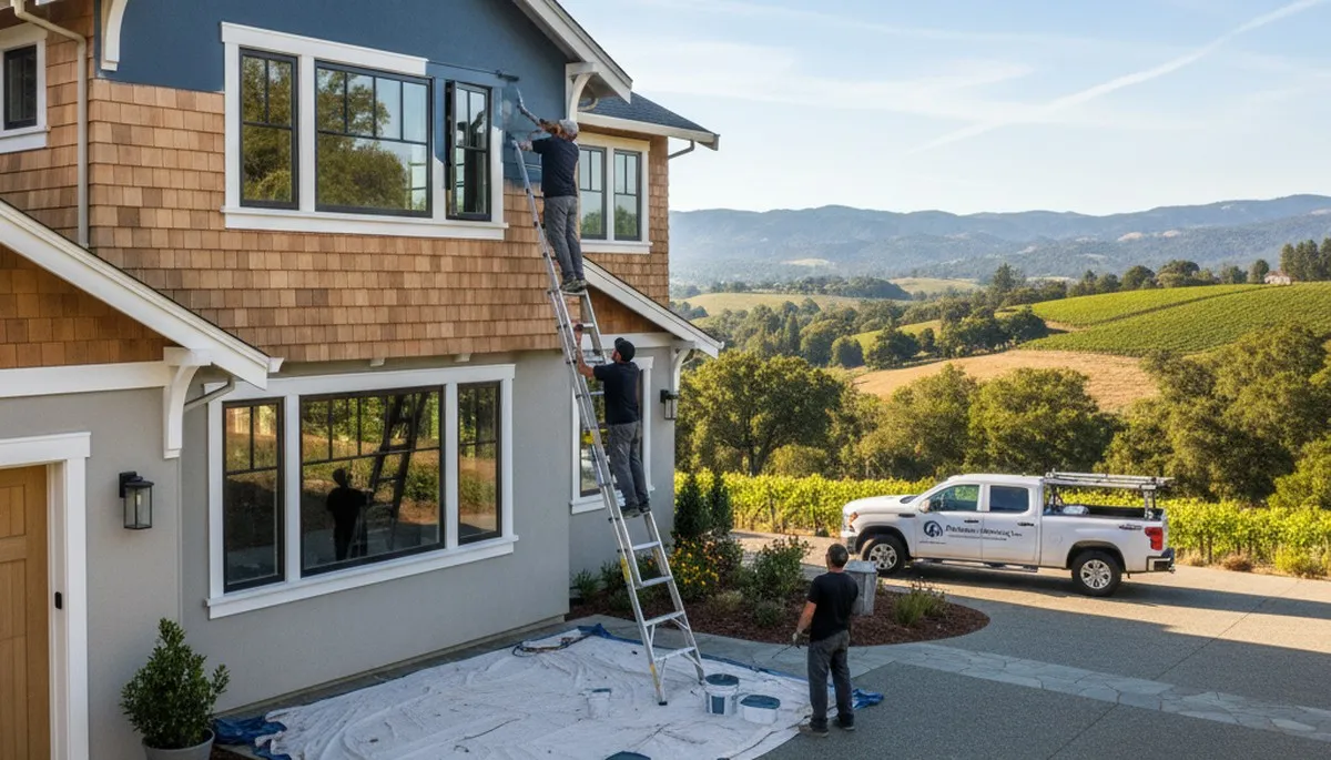 House painting services in Santa Rosa, CA for residential exterior and interior projects
