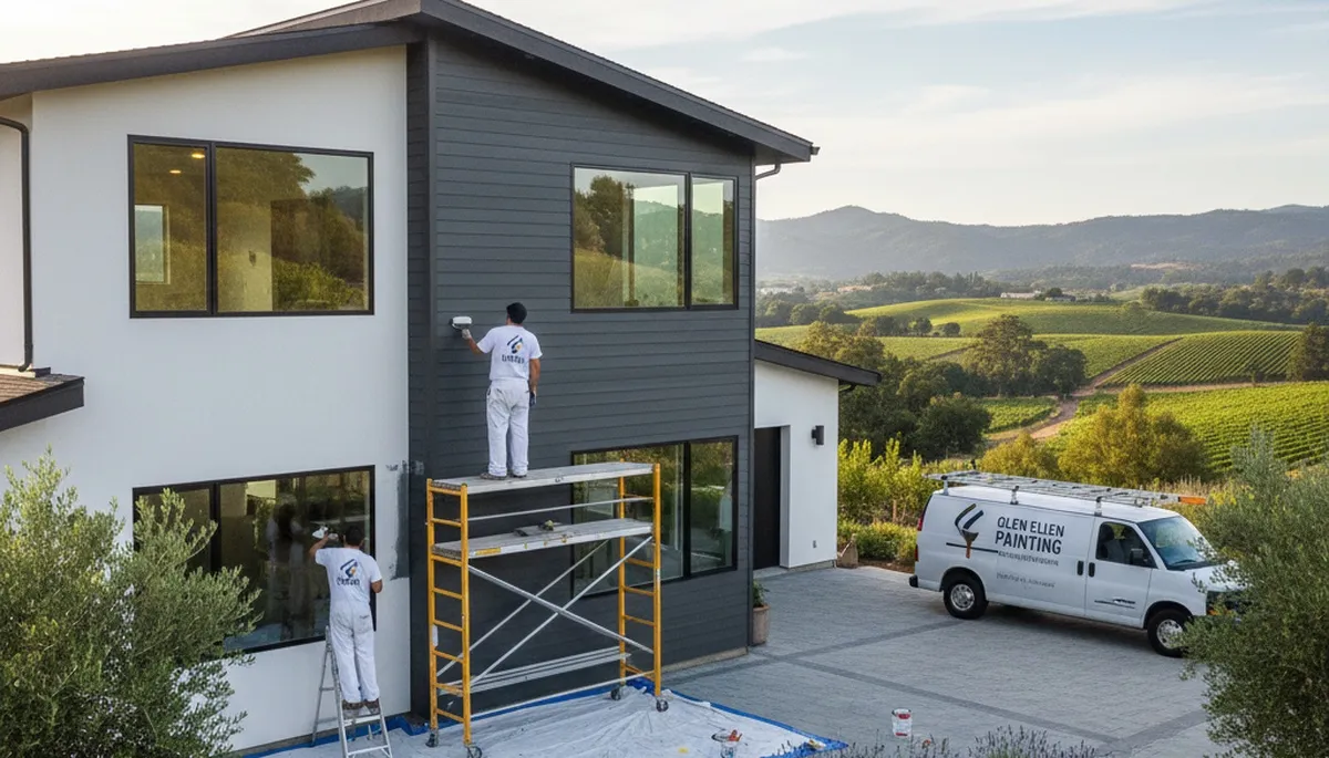 House painting service in Santa Rosa, CA for exterior and interior home painting projects