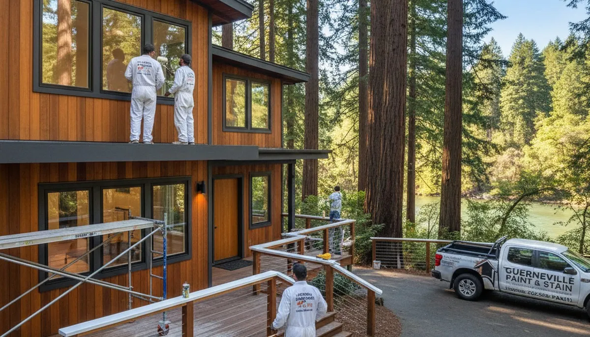 Santa Rosa, CA house painters providing professional interior and exterior painting services