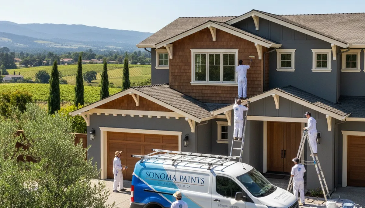 Professional house painting service in Santa Rosa, CA for residential interior and exterior projects