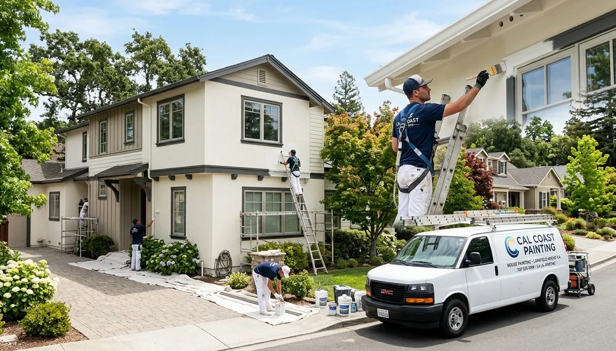 Professional house painting service in Santa Rosa, CA by skilled local painters