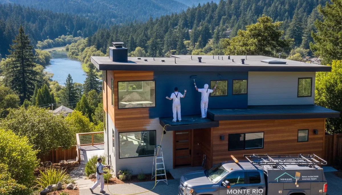 Santa Rosa, CA house painter providing professional residential painting services